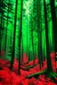Placeholder: forest in red and green colors only