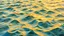 Placeholder: A rippling ocean of golden hues glistens with an inviting warmth that envelops the senses. The water dances with gentle waves, carrying a sun-kissed reflection that mesmerizes all who behold it. This painting captures the essence of a peaceful seaside scene, where the wavy waters invite contemplation and relaxation. The artist's use of vibrant colors and expert brushwork creates a stunningly realistic and immersive image that exudes serenity and tranquility.