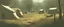Placeholder: campsite, tents, overgrown, post-apocalyptic, comic book, forest, cinematic, from far away,
