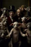 Placeholder: many Photorealistic Flea Circus contortionistic adorable creatures: group selfie: photography by Annie Liebowitz: ultra high definition, intricate details, 8K --ar 3:2