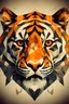 Placeholder: geometric abstract art symbolizing tiger