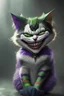 Placeholder: A picture of a cute cat in the form of a joker, a professional, high JPEG image