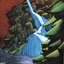 Placeholder: A waterfall by Moebius