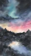 Placeholder: pastel night sky, created in inkwash and watercolor, art style of Olivier Coipel, HACCAN, illustrator 由良 Yura, 山田章博 Yamada Akihiro, 四々九 Yoshiku, GANMO＃