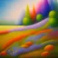 Placeholder: an abstract painting of flowers in a field, highly detailed