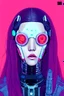 Placeholder: portrait painting of a cyberpunk olivia hye from loona, sharp focus, award - winning, trending on artstation, masterpiece, highly detailed, intricate. art by josan gonzales and moebius and deathburger