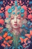 Placeholder: Paper craft in the style of plants and flowers by Ernst Haeckel Maria Sibylla Merian. Tristan Eaton, Victor Ngai, Artgerm, Ras, Ross Rees, Katie Butcher, Hajime Sorayama, Greg Toccini, Virgil Finley, Science fiction, Colors, Neon lighting. Digital painting, Pixiv, Ilya Kuvshinov, Neon lights, 3D , Perspective