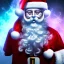 Placeholder: All Black Santa, ghost, wearing high tech mask, white smoke, dark, rage, high definition, ultra 8 k, volumetric lighting, blue fire, fog red rain