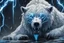 Placeholder: white bear with blue ice and thunder in 8k solo leveling shadow artstyle, symbiote them, neon effect, blue thunder, full body, apocalypse, intricate details, highly detailed, high details, detailed portrait, masterpiece,ultra detailed, ultra quality