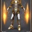 Placeholder: hunter warrior Galaxy robotic bloody evil theeth body details 16k warrior gold body dark horn metal silver hybrid Gold Reckt Powerful diamond body run explosion