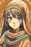 Placeholder: Arabian girl manga mat