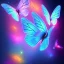 Placeholder: luminous pastel colors, butterfly