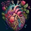 Placeholder: Blooming anatomical heart, fantasy art