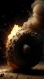 Placeholder: small explosion coming up out of a narrow pipe, hd, 4k, hdr, realistic, realism, fujifilm, hd, 4k, realism, hyper real, hdr, fujifilm, leica, high definition, real