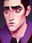 Placeholder: Portrait of a 30 year old strange gay warlock like Jake Gyllenhaal