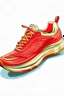 Placeholder: create a running shoe wore by men image