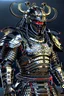 Placeholder: samurai wearing biomechanical armor, photorealistic