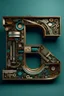 Placeholder: The letter E made out of engineering components