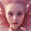 Placeholder: fairy, smiling, pink, green, beautiful, hyperrealism, masterpiece, expert, cinematic lighting, sharp focus, 8K, pastel, macro lens, woman, detailed, flower