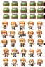 Placeholder: text emotes, sprite sheet