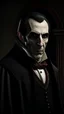 Placeholder: A realistic portrait of Count Dracula: A centuries-old vampire and Transylvanian nobleman, Count Dracula inhabits a crumbling castle in the Carpathian Mountains. Beneath a veneer of aristocratic charm, the count possesses a dark and evil soul. He can assume the form of an animal, control the weather, and he is stronger than twenty men. His powers are limited, however—for instance, he cannot enter a victim’s home unless invited, cannot cross water unless carried, and is rendered powerless by dayl