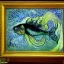 Placeholder: Portrait of a fish by Van Gogh