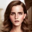 Placeholder: Emma Watson, ring gag, woolitize, frida, wide angle shot, full torso, intricate, oil on canvas, masterpiece, expert, insanely detailed, 4k resolution, retroanime style, cute big circular reflective eyes, cinematic smooth, intricate detail, soft smooth lighting, soft pastel colors, painted Renaissance style