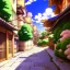 Placeholder: a beautiful digital anime style painting of osaka alleyway, relaxing summer day, masterpiece, sharp focus, intricate details, visually stunning, wide angel camera, octane render, volumetric lighting, vdb clouds, realistic shadows, uhd, 8k, art by hayao miyazaki