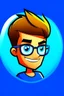 Placeholder: blue cartoon youtube profile picture