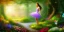 Placeholder: bright fairy, beautiful portrait, flowery landscape