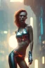 Placeholder: 1girl, a real perfect female cyberpunk anatomy of ginger, sweaty naked upper body, hyper details, volumetric lighting, cinematic lights, photo bashing , epic cinematic, octane render ,extremely high detail, post processing, 8K wallpaper, Film Grain, 3d, denoise, redshift style, phoshoot