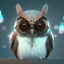 Placeholder: depth of field, Steampunk Owl, extreme detail, Photorealism, macro lens 70mm,bokeh, cinema4d, 8k, unreal engine 5, redshift render, midjourney4