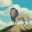 Placeholder: blue, lion made of clouds, clouds, cloud lion, lion cloud