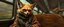 Placeholder: master oil painting by Rembrandt, scary ai sami fox gremlin woman on buss , motion blur background