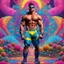Placeholder: psychedelic steroids: simultaneously half hyper masculine and half hyper feminine