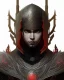 Placeholder: Detailed anime Muslim Man, dark brown hair, black and red dragon scale armor, intricate details, full body portrait, keep head in frame, slight smile, black Japanese motif, concept art, highly detailed, digital painting, concept art, sharp focus, illustration, art by Yoji Shinkawa