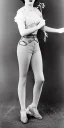 Placeholder: Ziegfeld Girl on jeans walking