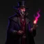 Placeholder: modern 20th century mafioso dark mage