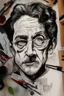 Placeholder: Drawing black and white caricatures of famous personalities