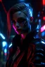 Placeholder: 4k full details full lights femme vampire, sang coulant le long de la bouche, style victorien cyberpunk