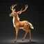 Placeholder: full body of adult white tail deer, proud, heroic, chest out, tail upward, on flat background, In the style of 'My Little Pony' and 'Bambi', fantastic lighting