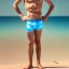 Placeholder: beautiful 12 year old arabic boy with curly hair and light blue eyes speedos