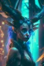 Placeholder: Faun fairy ,futuristic, cinematic, cyberpunk, 8k quality