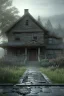 Placeholder: Realistic scene of monster house. Night, fog. highly detailed, concept art, smooth, unreal engine 5, god rays, ray tracing, RTX, lumen lighting, ultra detail, volumetric lighting, 3d, finely drawn, high definition, high resolution.