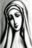 Placeholder: Drawing of the Virgin Mary