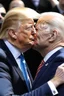 Placeholder: trump kissing biden