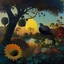 Placeholder: High definition photography of a marvelous landscape, birdman, trees, flowers, giant sun, intricate, Audubon, atmosphere of a Max Ernst painting, Henri Rousseau, thoughtful, interesting, appalling, smooth