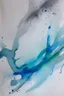 Placeholder: Abstract wet watercolour, grey blue