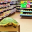Placeholder: turtle and supermarket