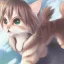 Placeholder: tabby cat animal, anime, ultra-detailed, white background, HD design by makoto shinkai, Granblue Fantasy